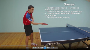 Техника настольного тенниса при подрезке справа
