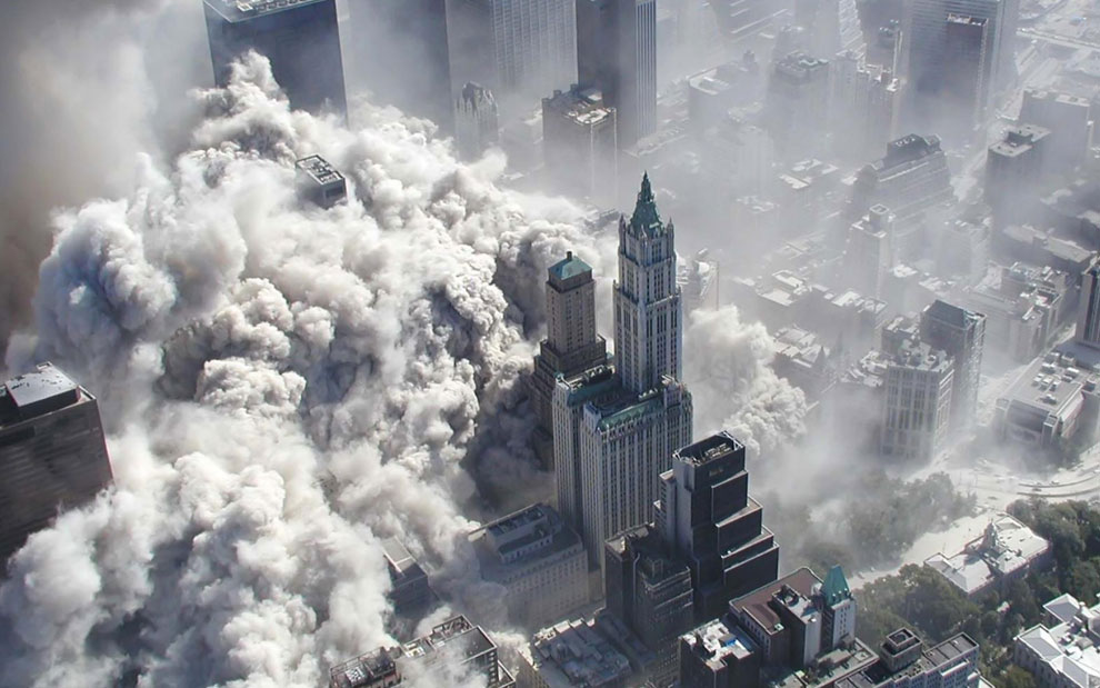падающие башни-близнецы, 11 сентября 2001 года, США
