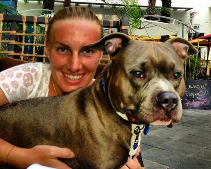 Кузнецова теннисистка и ее собака
