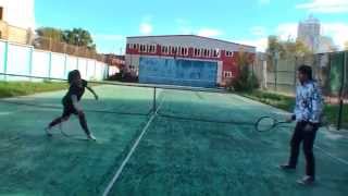 Теннис. Для начинающих - первая тренировка.
