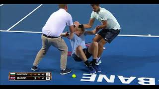 Григор Димитров теннис — поступок настоящего мужчины, помочь сопернику при травме