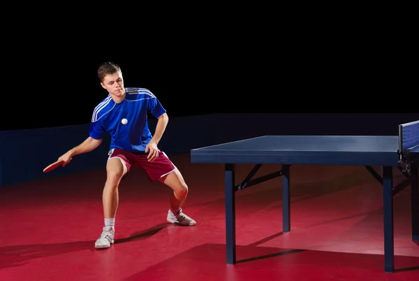 Table tennis player (isolated ver) — стоковое фото