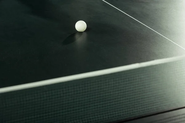 Крупным Планом Вид Белого Теннисный Мяч Настольный Теннис — стоковое фото